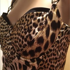 Just Cavalli Animal Print Cocktail Dress